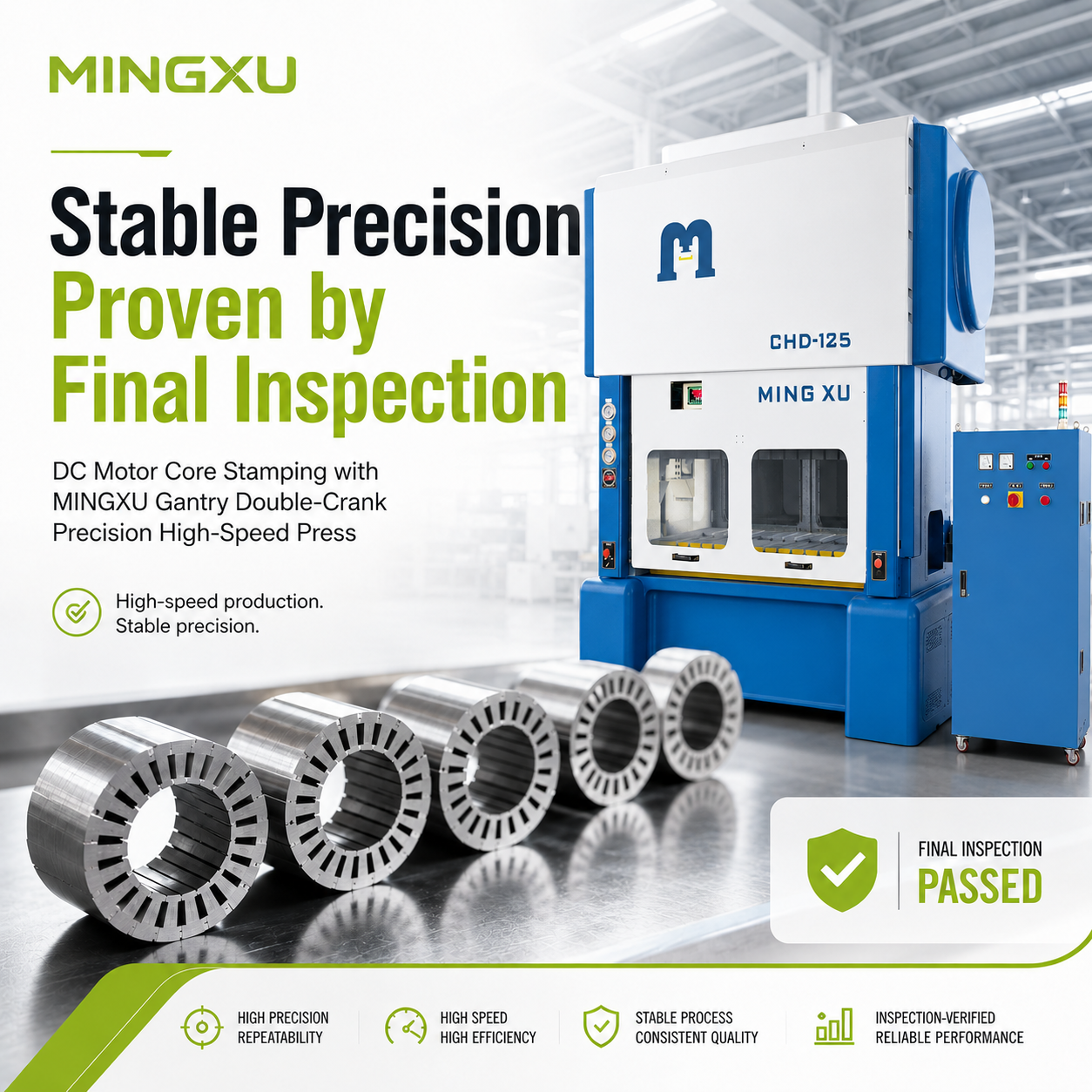 MINGXU Press for DC Motor Core Stamping
